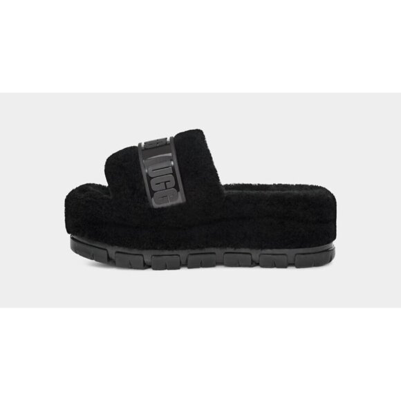 UGG Fluffita Slide Sandals for Women - Clear Black, Size 8, New in Box - Picture 4 of 5